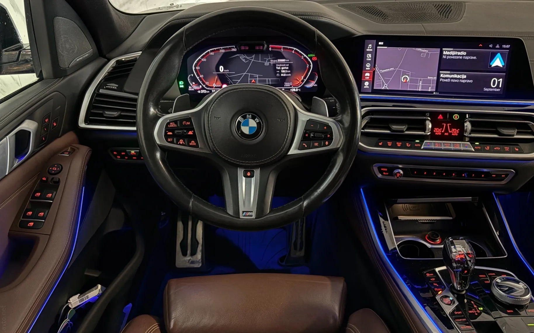 Notranja slika - BMW serija X5: - xDrive30d|M|Zračno|ACC|360K|HUD|Kljuka|Harman|R2.. - 10