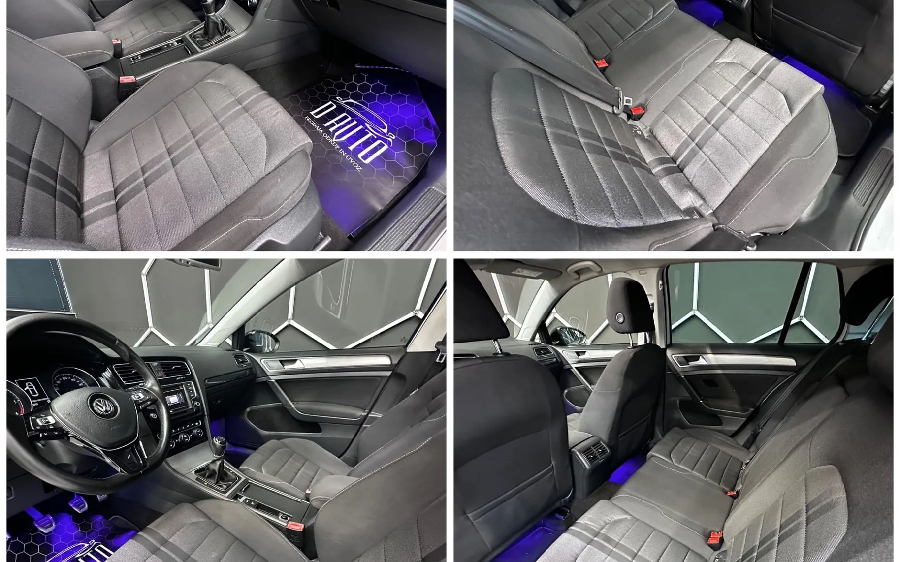 Notranja slika - VW Golf - 2.0 TDI R LINE+PANORAMA+LED+NAVI+GRETJE SEDEZEV... - 12