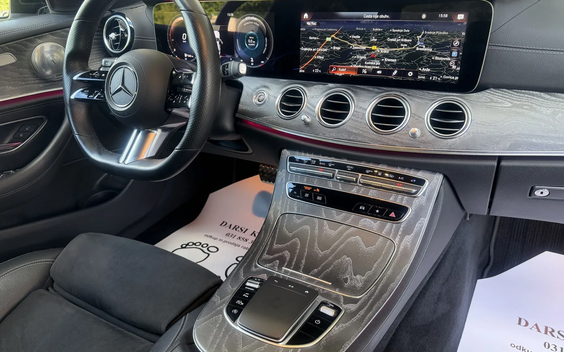 Zunanja slika - Mercedes-Benz E-Razred - E220d AMG WIDE MULTIBEAM WEBASTO PRIKLOP ALU20 - 9