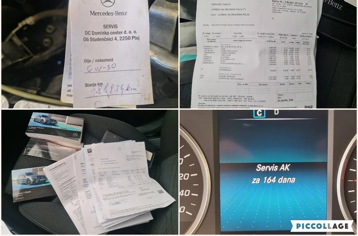 Notranja slika - Mercedes-Benz C-Razred - C 200 d T Avt.Redno servisiran pooblaščen servis.. - 10