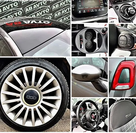 Zunanja slika - Fiat 500 - 0.9 8V TURBO+77KW+6PRESTAV+LED+ALU+DAB+BREZ POLOGA - 12