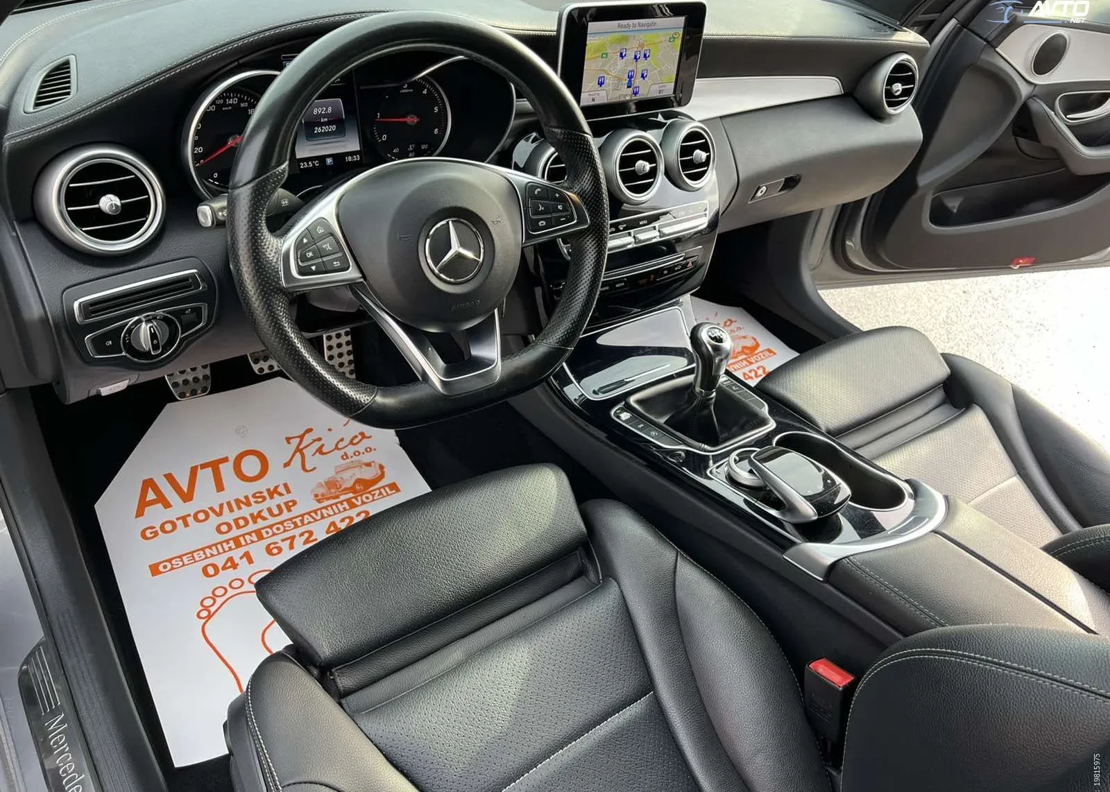 Notranja slika - Mercedes-Benz C-Razred - 200 d-AMG-BI-XENON-LIMO-FULL LED-NAVI-TEMPOMAT-P.. - 10