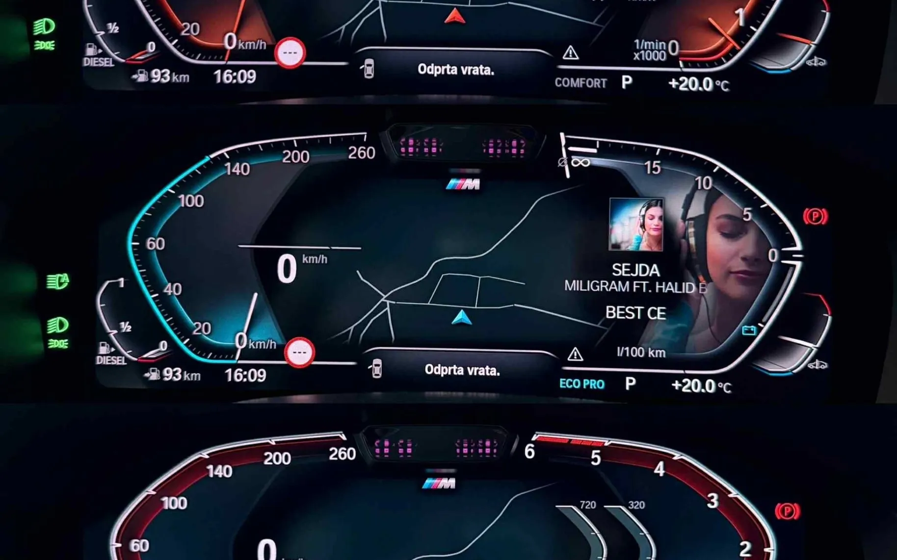 Notranja slika - BMW serija 8 Gran Coupe: - 840XD•AUT•M PAKET•PANO•LASER•CRISTAL•BOWERS•SOFT• - 11