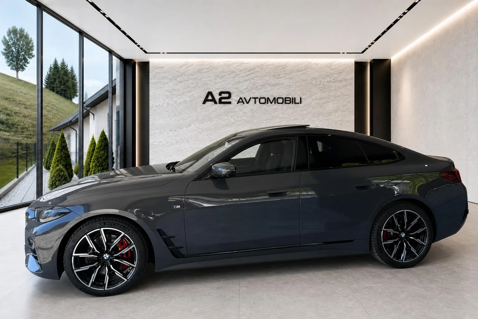 Zunanja slika - BMW serija 4 Gran Coupe: - 420xd M-PRO -LASER-HEAD UP-KEY LESS-ACC- - 5