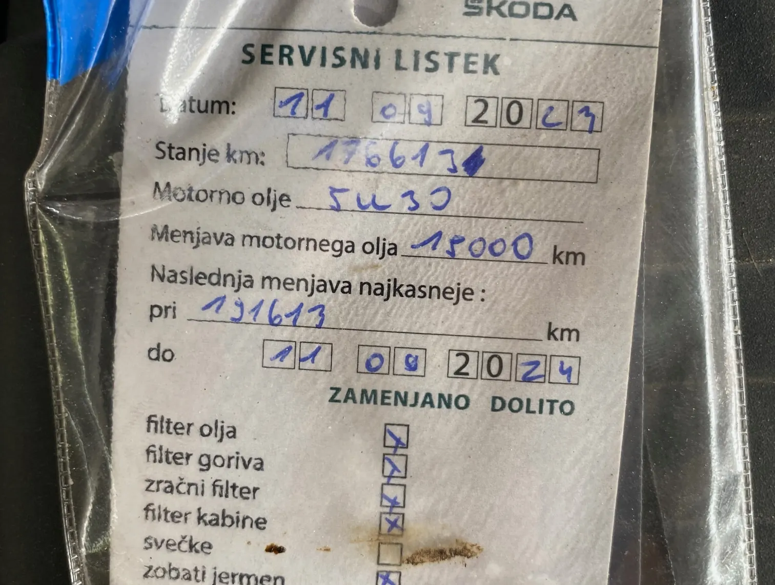 Poročilo o preverjanju vozila - Volkswagen Golf - Golf - 17