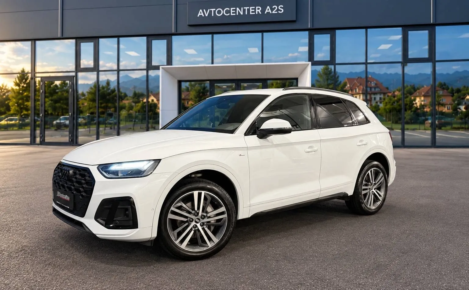 Zunanja slika - Audi Q5 - quattro 50 TDI S line-LED-Mrtvi kot-360 kam - 1