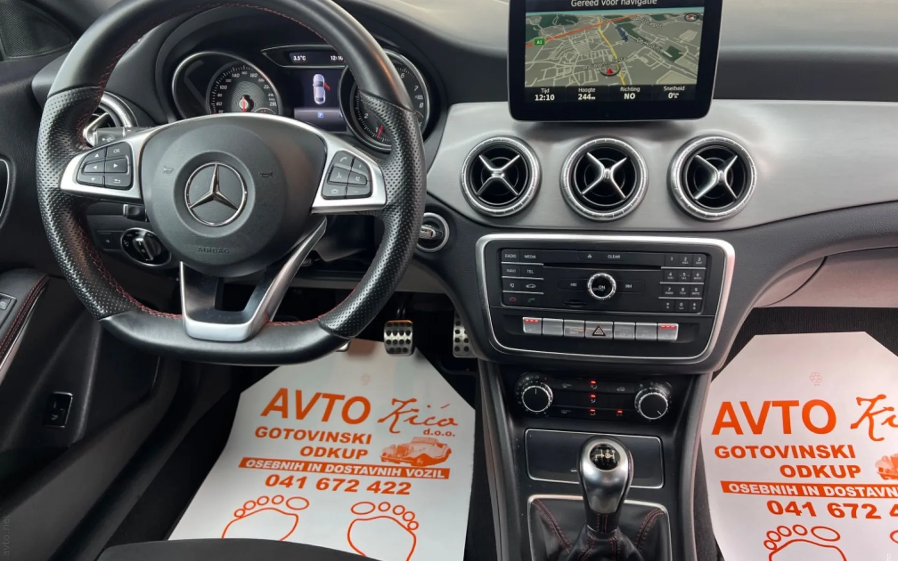 Notranja slika - Mercedes-Benz CLA-Razred - 180-AMG-69.000KM-BI-XENON-KAMERA-NAVI-LED-GRETJE S - 9