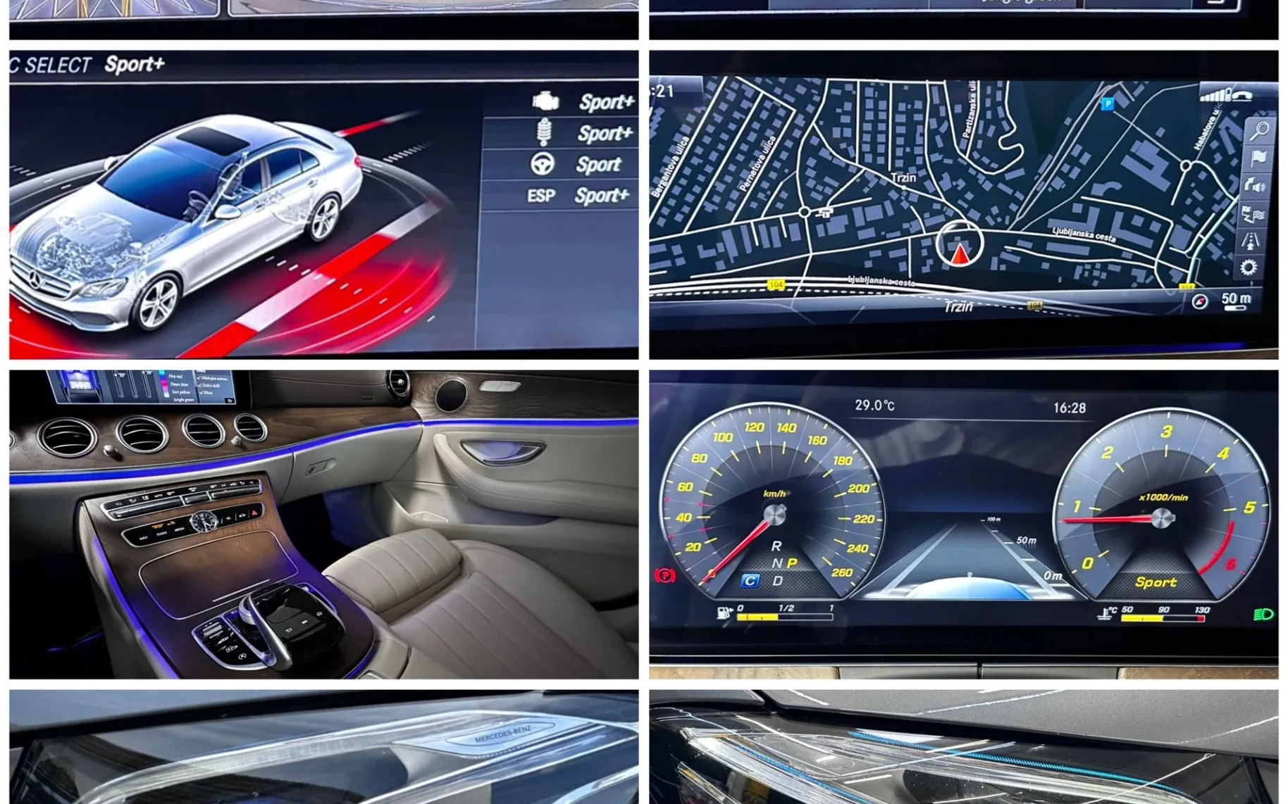 Notranja slika - Mercedes-Benz E-Razred - E 220 d 4MATIC AMG+MULTIBEAM+VIRTUAL+360KAMERA+1 - 11