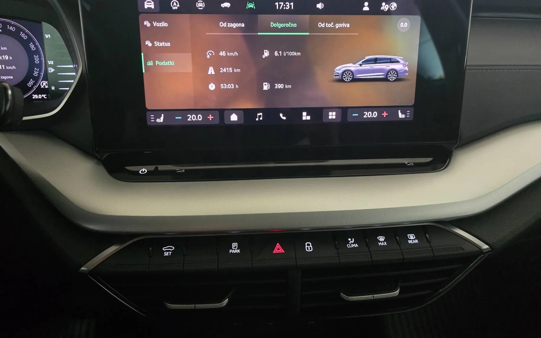 Notranja slika - Škoda Octavia - Combi 2.0 TDI Selection DSG - SLO - 16