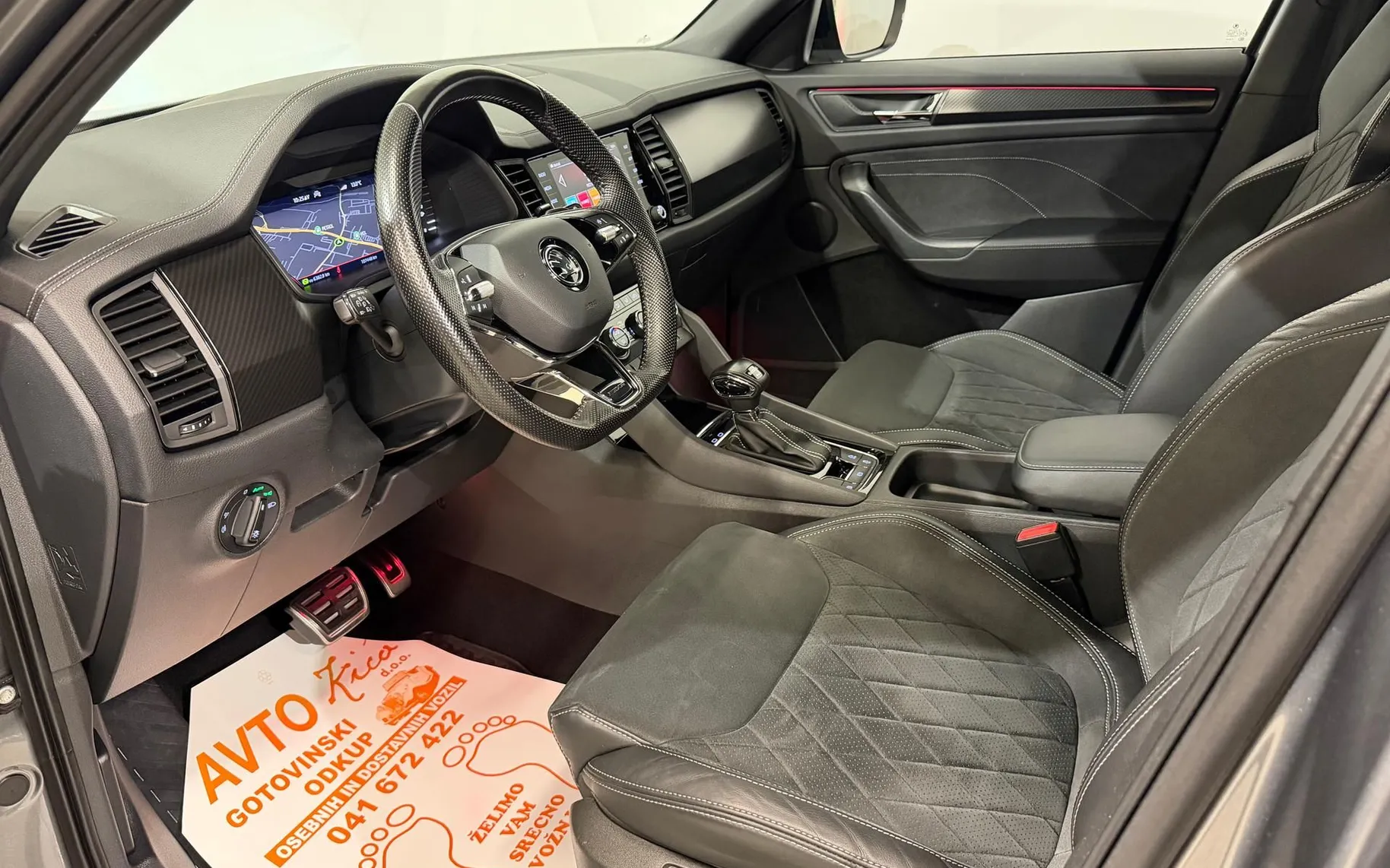 Notranja slika - Škoda Kodiaq - 2.0 TDI-4X4-SPORTLINE-DSG-ACC-VIRTUAL-KAMERA-NAVI - 9