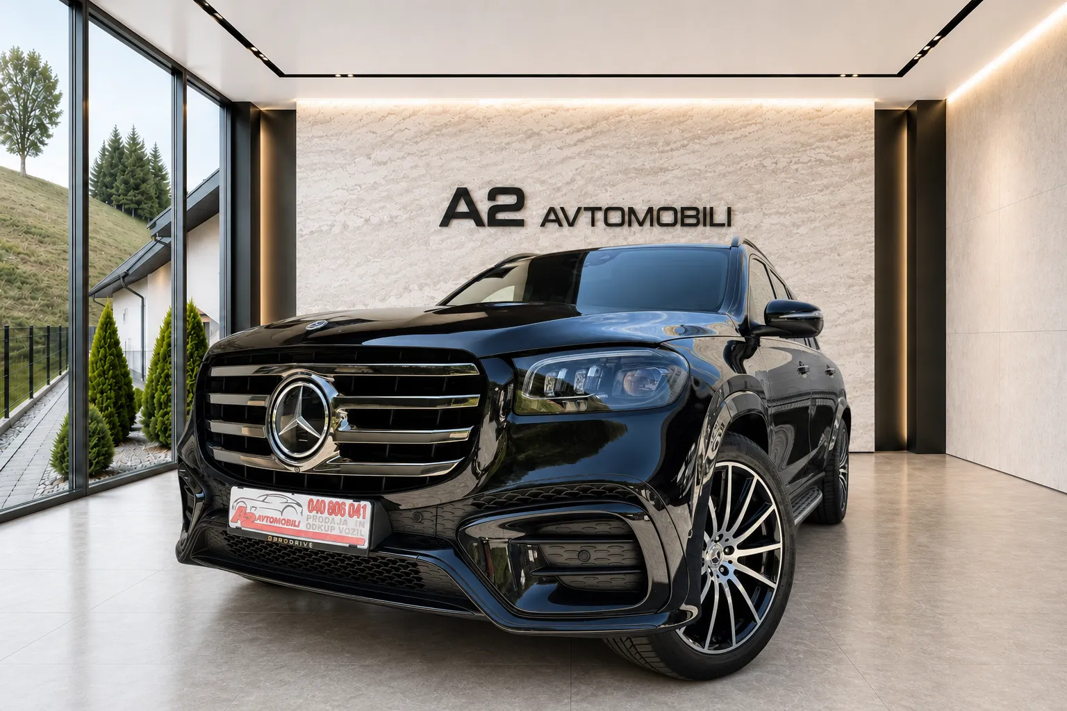 Notranja slika - Mercedes-Benz GLS-Razred - GLS 450 d 4MATIC AMG -MASAŽA-HLAJENJE SED-ZRAČNO-. - 9