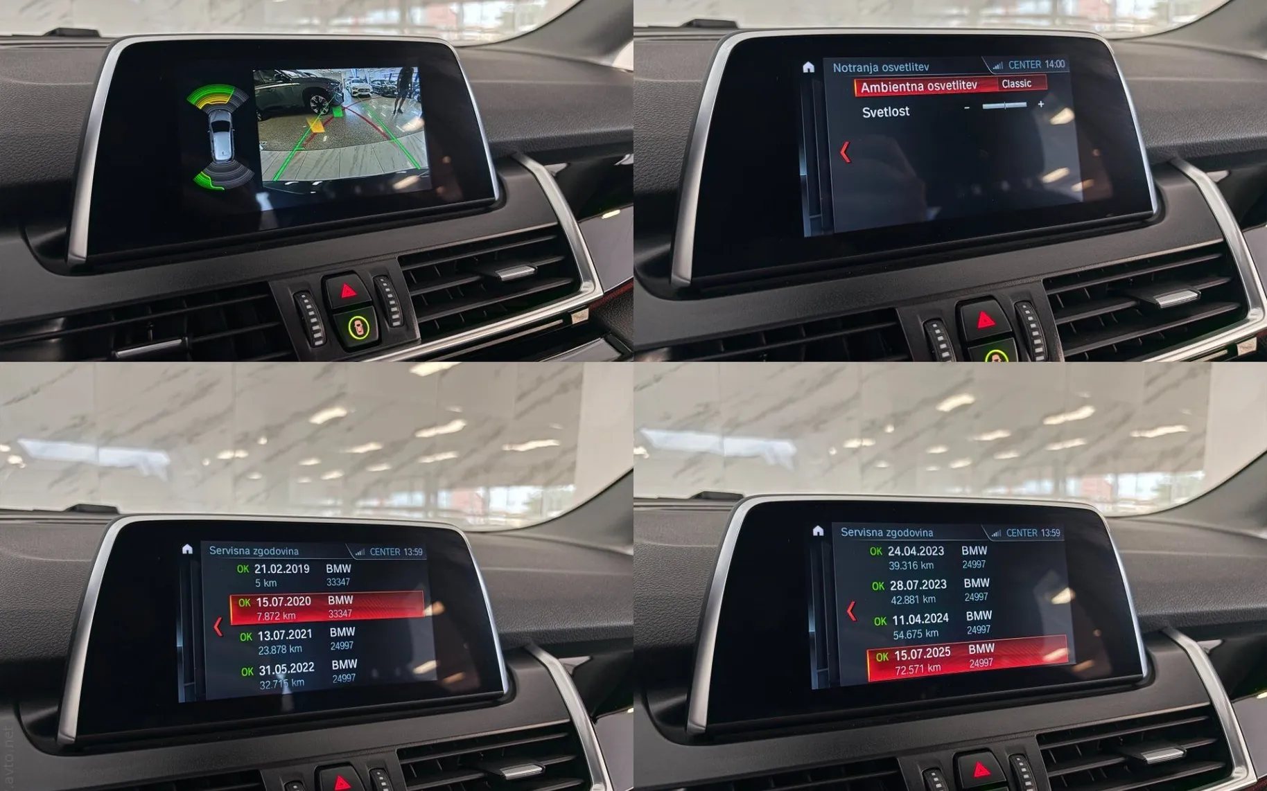 Notranja slika - BMW serija 2 Active Tourer: - 218d - Slovensko poreklo - Kamera - Tempomat - P.. - 12