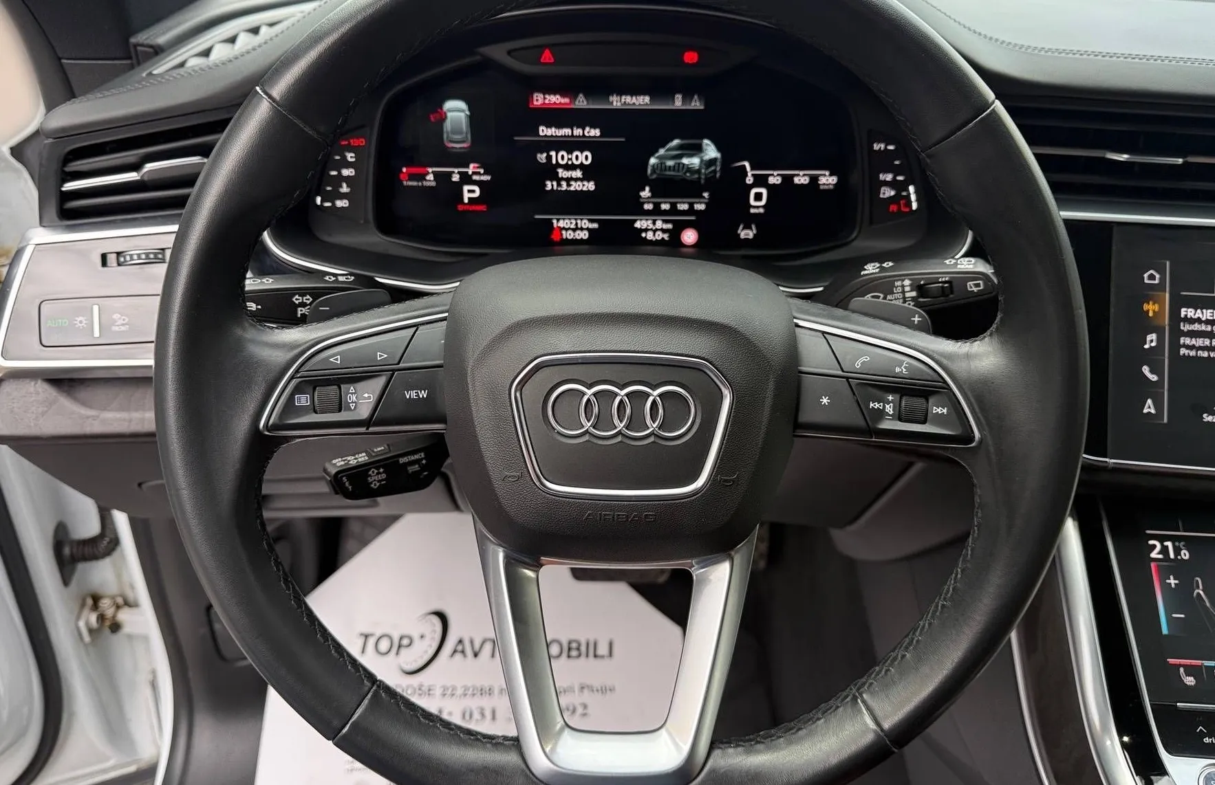 Zunanja slika - Audi Q8 - 50 TDI QUATTRO S-LINE MATRIX PERLA BELA HEAD UP - 15