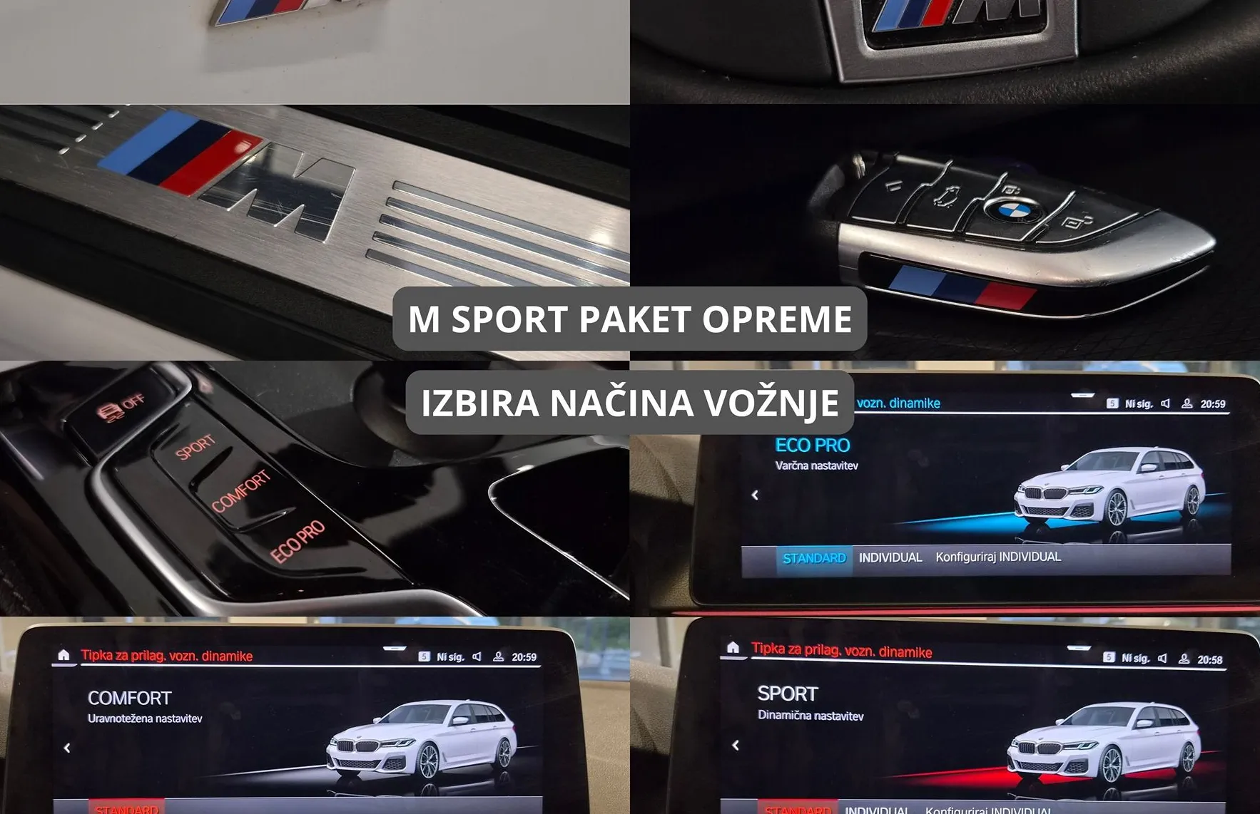 Zunanja slika - BMW Serija 5 - Touring: 520d xDrive MSPORT|LASER|HUD|VL.KLJUKA|KEYLESS| - 19