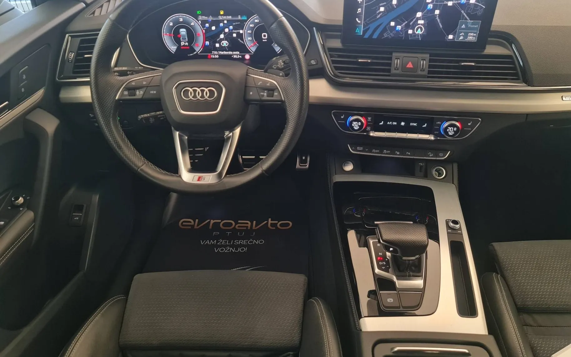 Notranja slika - Audi Q5 - quattro 40 TDI S tronic•Notranji S-line•Radar.temp - 9
