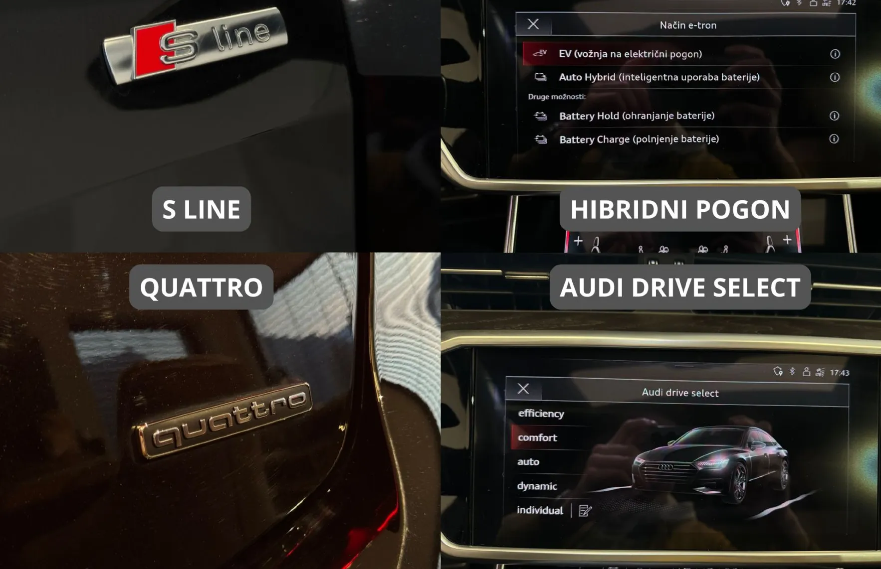 Zunanja slika - Audi A7 - 55 TFSI e Q|SOFT C|PANO|LASER|B O|360|USNJE|MEMO.. - 18