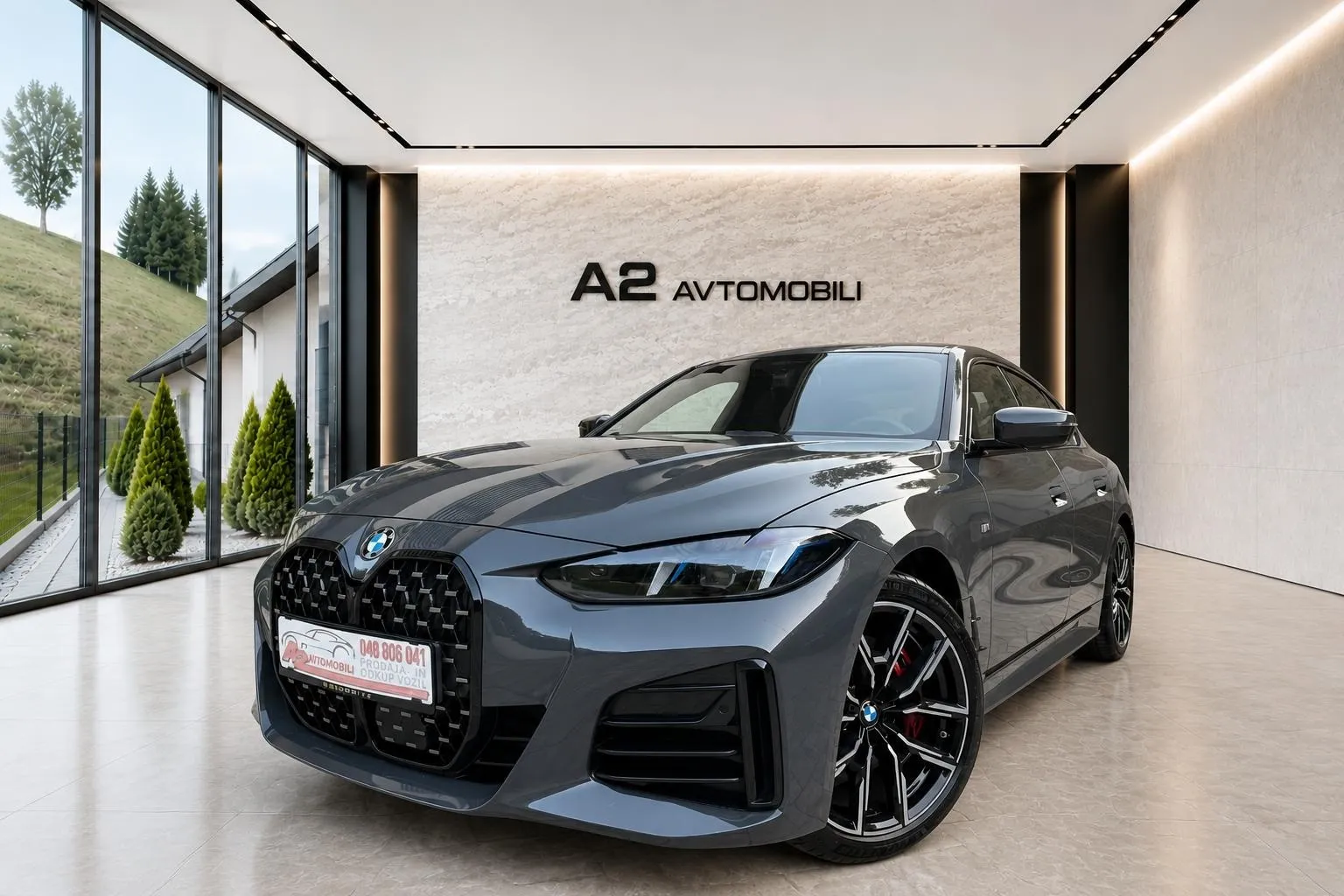 Zunanja slika - BMW serija 4 Gran Coupe: - 420xd M-PRO -LASER-HEAD UP-KEY LESS-ACC-... - 6