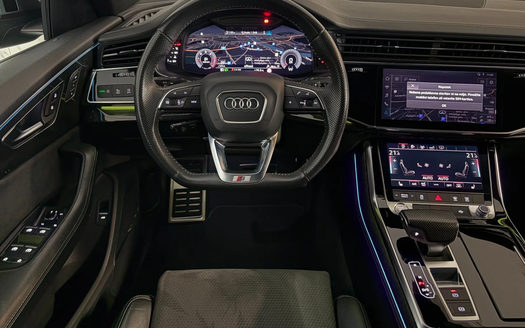 Notranja slika - Audi Q8 - 50TDI|Q|S-Line|360K|Matrix|SoftC|Zračno|BangO|SLO| - 9