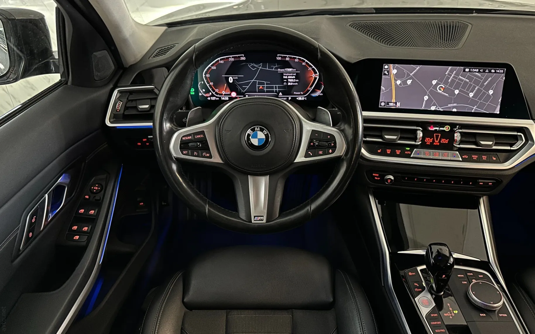 Notranja slika - BMW serija 3: - 318i Sport Line |Led|Kamera|Virtual|Navi|Gretje| - 9