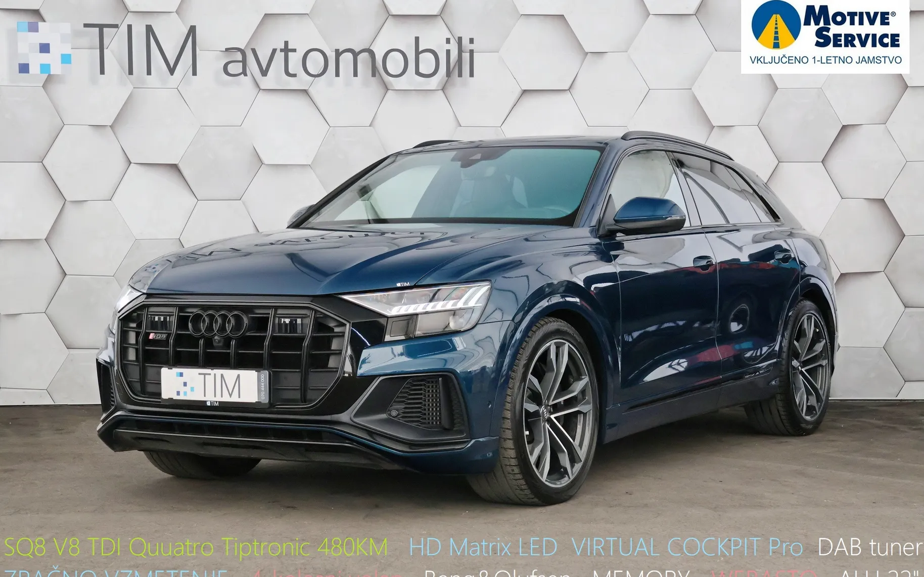 Zunanja slika - Audi SQ8 - V8 TDI Quattro Tiptronic 435KM - 1