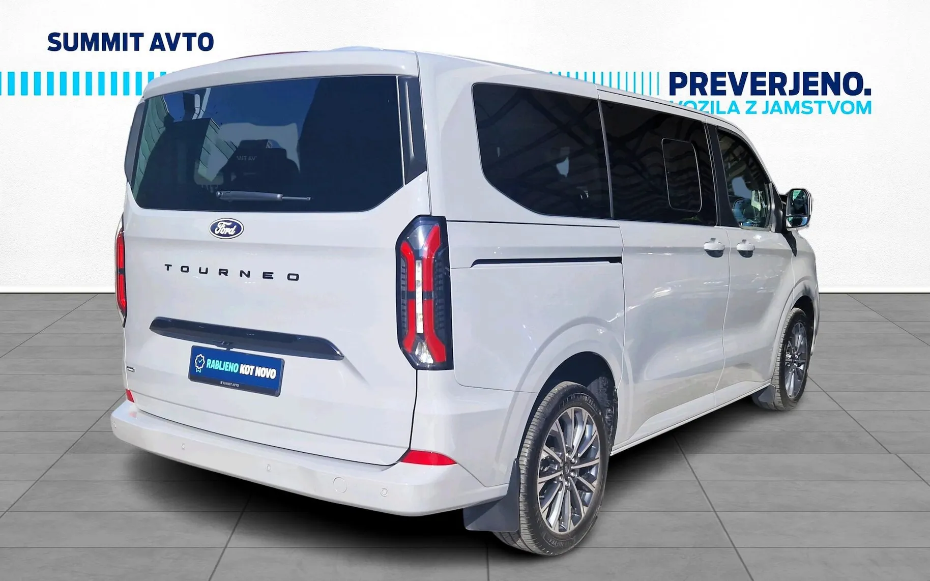 Zunanja slika - Ford Tourneo Custom - TITANIUM X 2.5 PHEV-L1H1-8XSED.-RADAR-USNJE-OPOMBE - 4