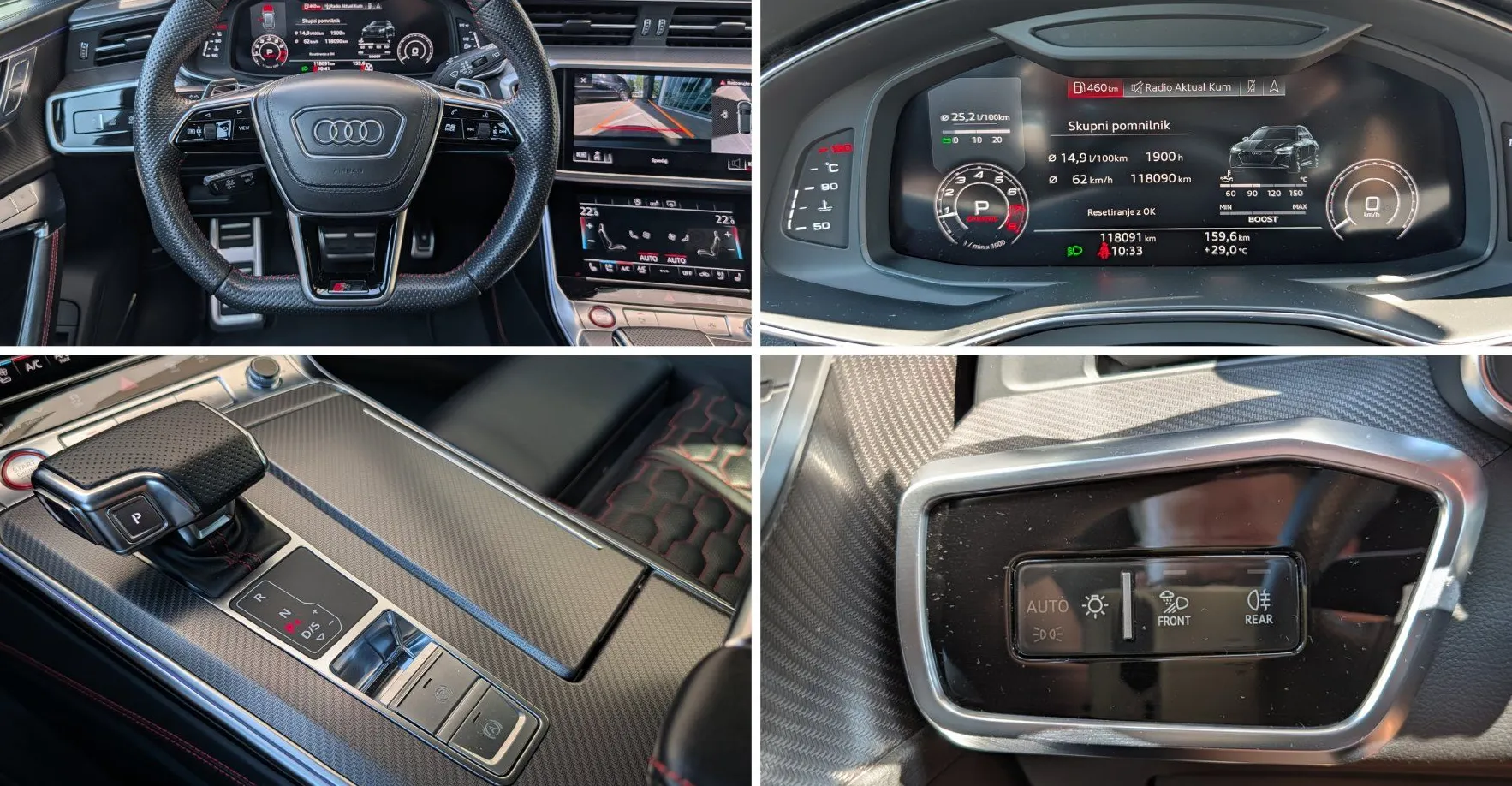 Zunanja slika - Audi RS6  - Avant TFSI Tiptronic HD Matrix 360 kamera ambient. osvet - 11