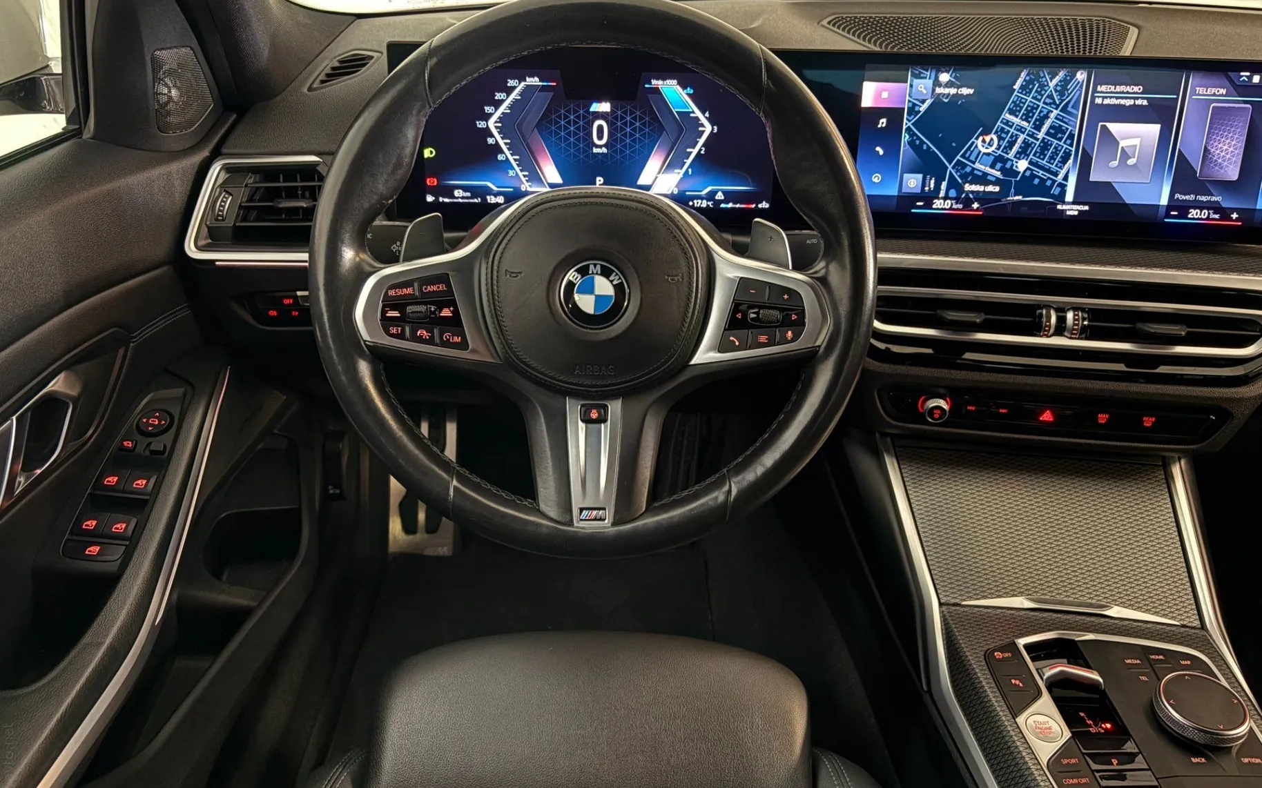 Notranja slika - BMW serija 3: - 20d - M Sport - ACC - PDC - Harman Kardon - Gretje - 9