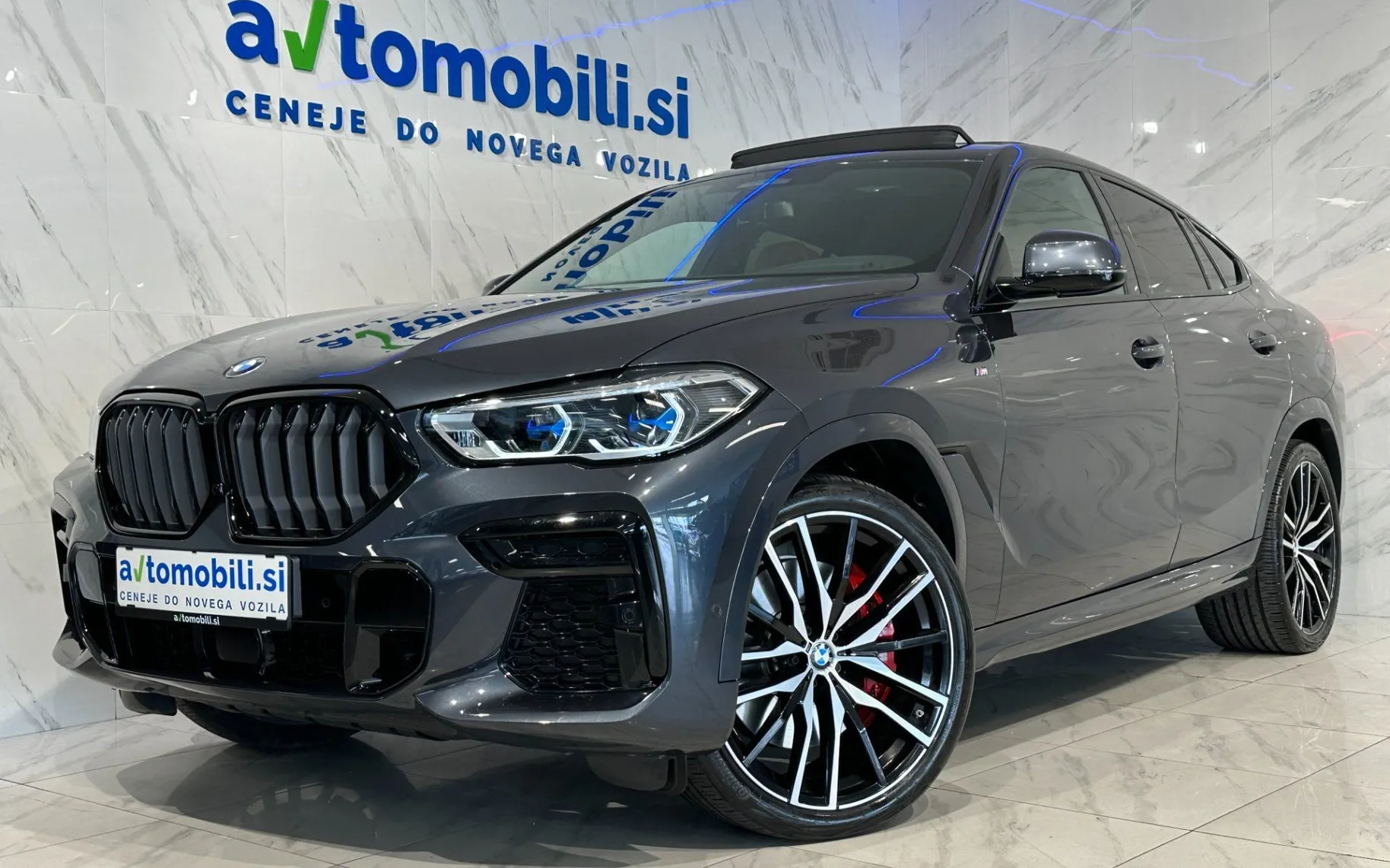 Zunanja slika - BMW serija X6: - xD40d|M|SkyL|22col|Laser|4WS|SoftC|Hlaj|ACC|Harm.. - 1