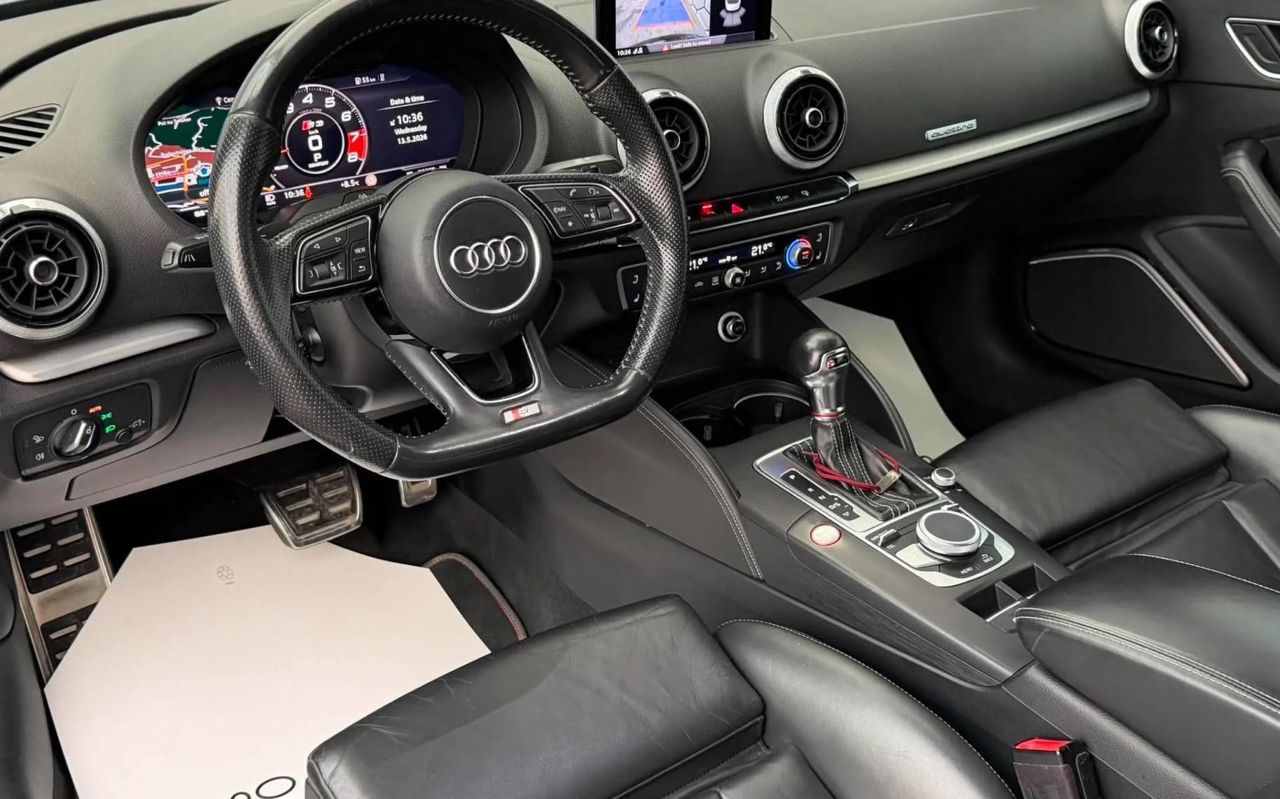 Notranja slika - Audi S3 Cabriolet - 2.0 TFSI•Q•AUT•FUL LED•VIRTUAL•BANG•KAMERA•ACC•F1• - 8