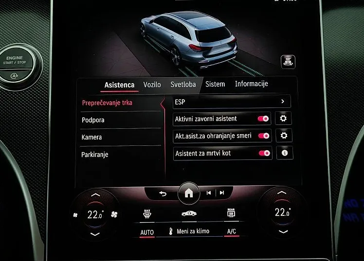 Zunanja slika - Mercedes-Benz C-Razred - 220d-200KM-2X-AMG-LINE-360-KAMER-BURMESTER-ACC-18C - 14