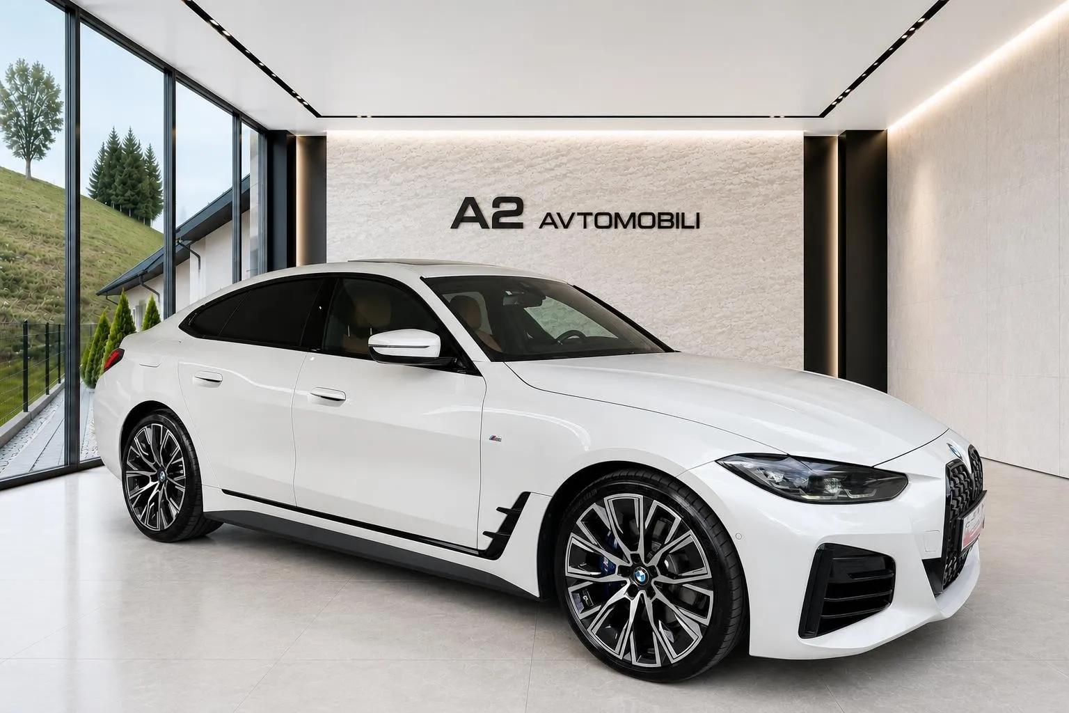 Notranja slika - BMW serija 4 Gran Coupe: - 420d xDrive Gran Coupe M-SPORT-HARMAN-KAMERA-NAVI- - 9