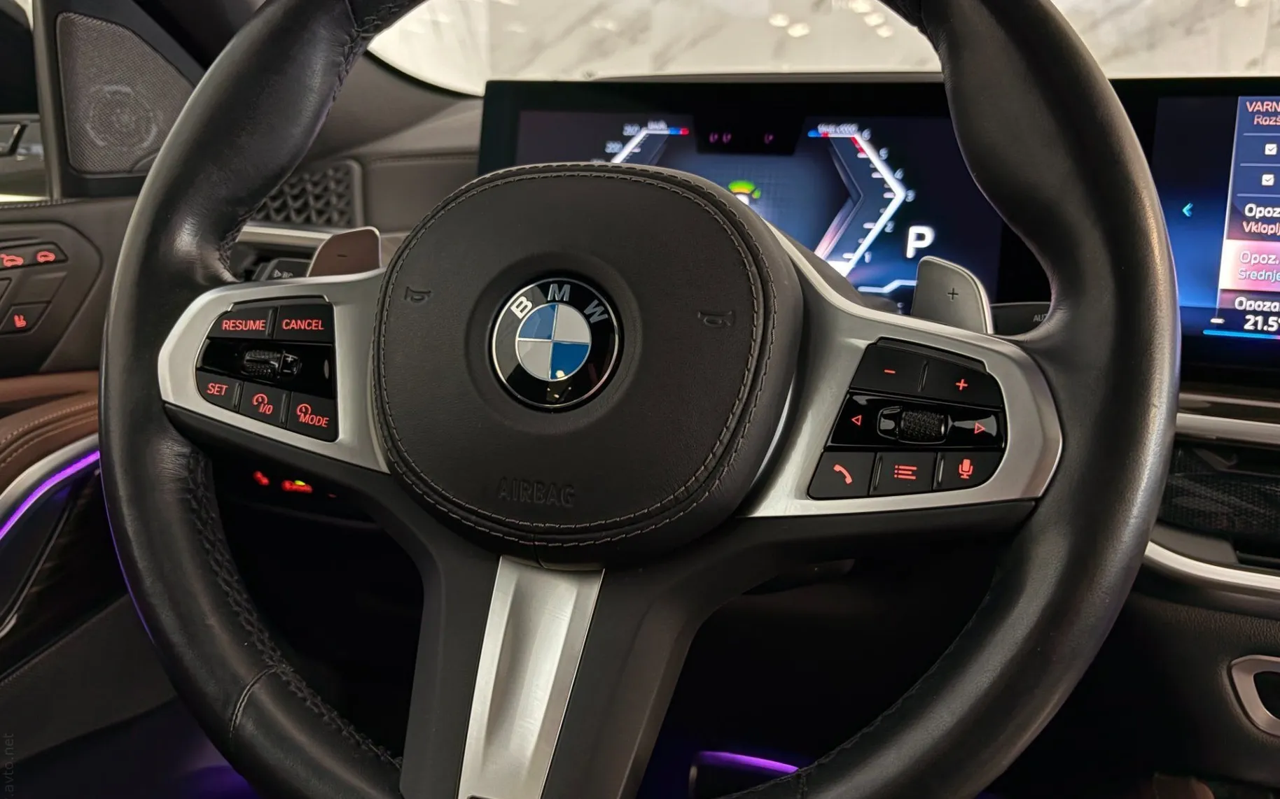 Notranja slika - BMW serija X6: - 30d|xDrive|M|ACC|SkyL|Hlajenje|HUD|360K|Harman... - 12