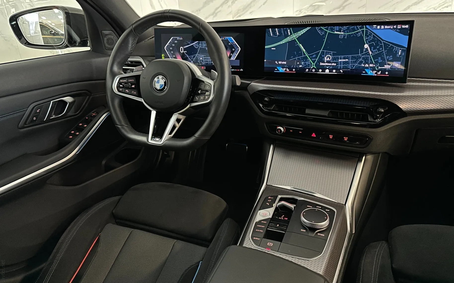 Notranja slika - BMW serija 3: - 20d|xDrive|M-Sport|Laser|360K|HUD|ACC|Kljuka|... - 10
