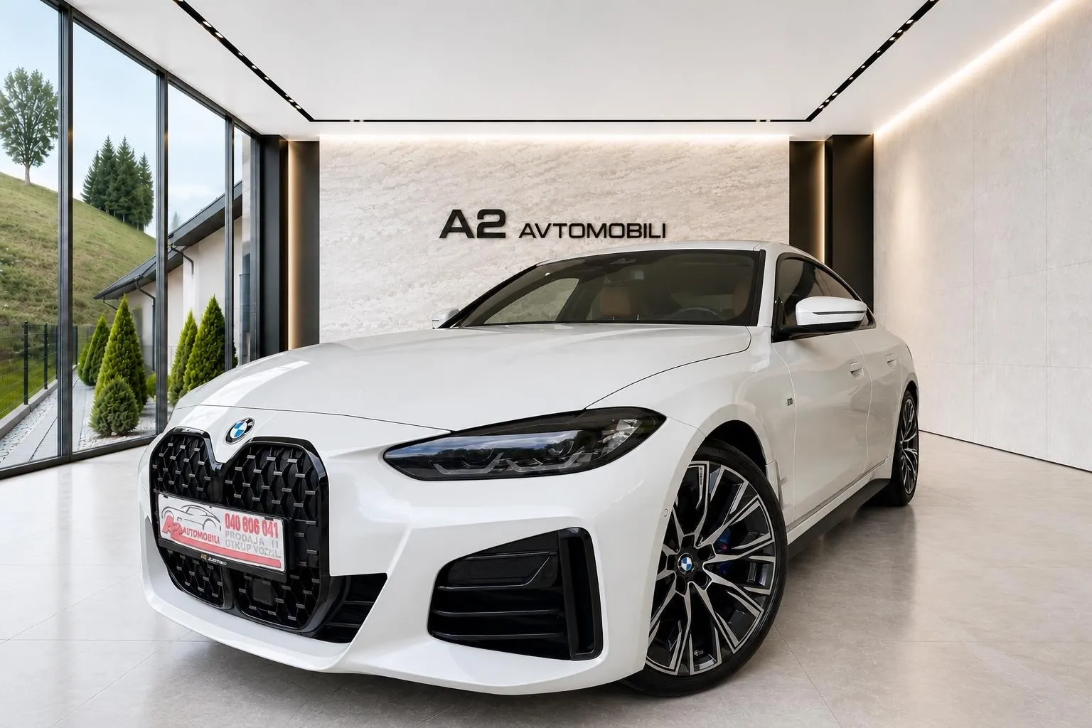 Notranja slika - BMW serija 4 Gran Coupe: - 420d xDrive Gran Coupe M-SPORT-HARMAN-KAMERA-NAVI- - 8