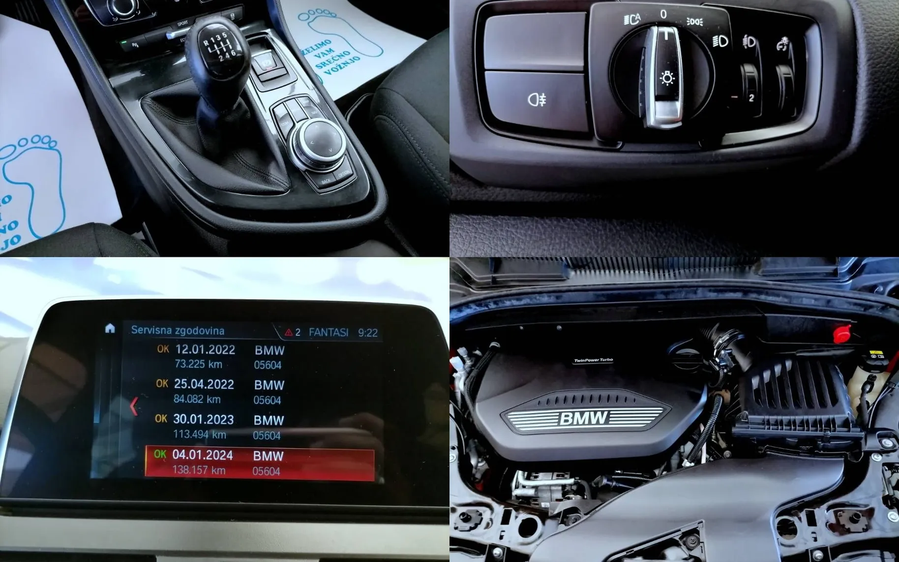 Notranja slika - BMW serija 2 Gran Tourer: - 216d NOVI-MODEL LED AUT.NAVI 2x PDC ALU-1.LASTNIK. - 10