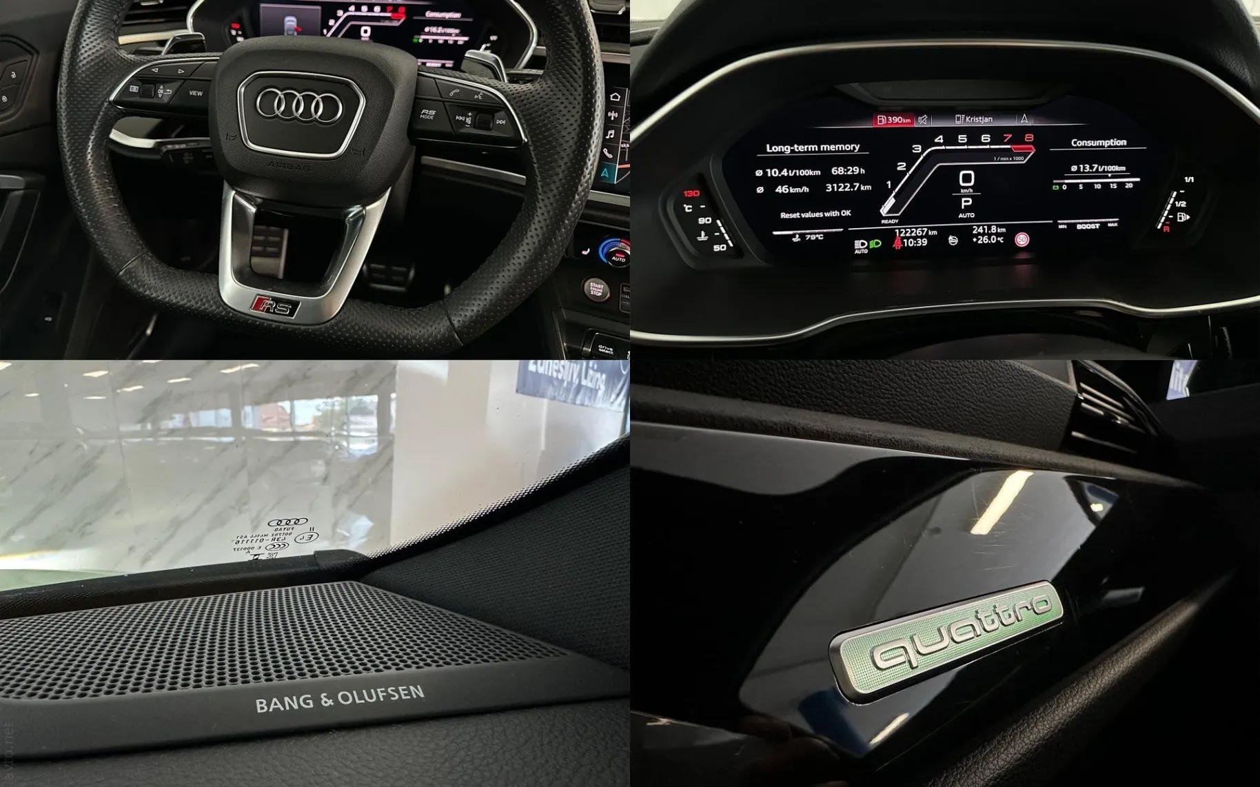 Notranja slika - Audi RS Q3 Sportback - 2.5 TFSI |Quattro|360K|ACC|Pano|BO|Memory|Gretje|. - 12