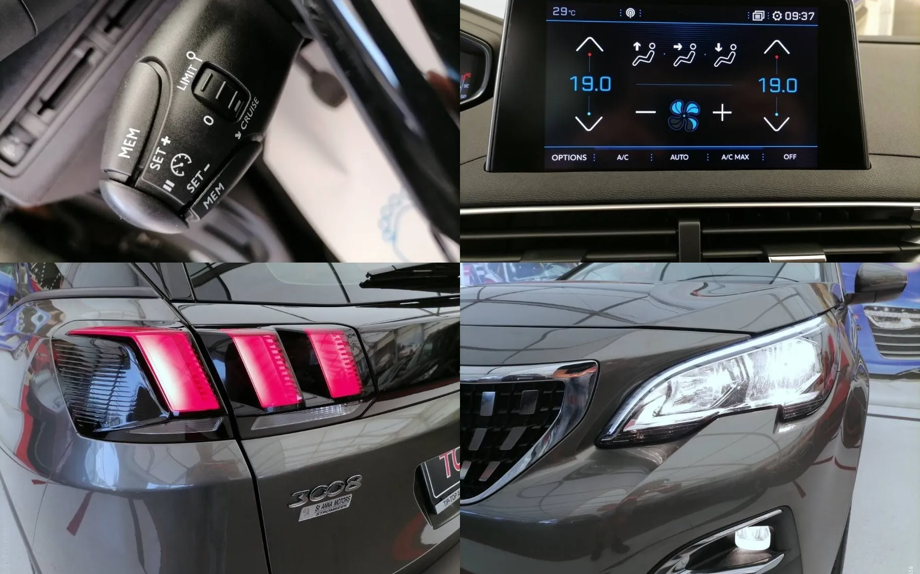 Notranja slika - Peugeot 3008 - 1.2 PureTech 130 Allure LED ALU NAVI PDC KOT-NOV - 11
