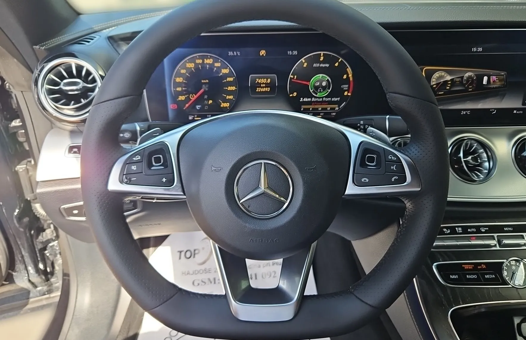 Zunanja slika - Mercedes-Benz E-Razred - E 220d AMG LINE FULL LED TEMP LANE ASSIST NAVI P.. - 15