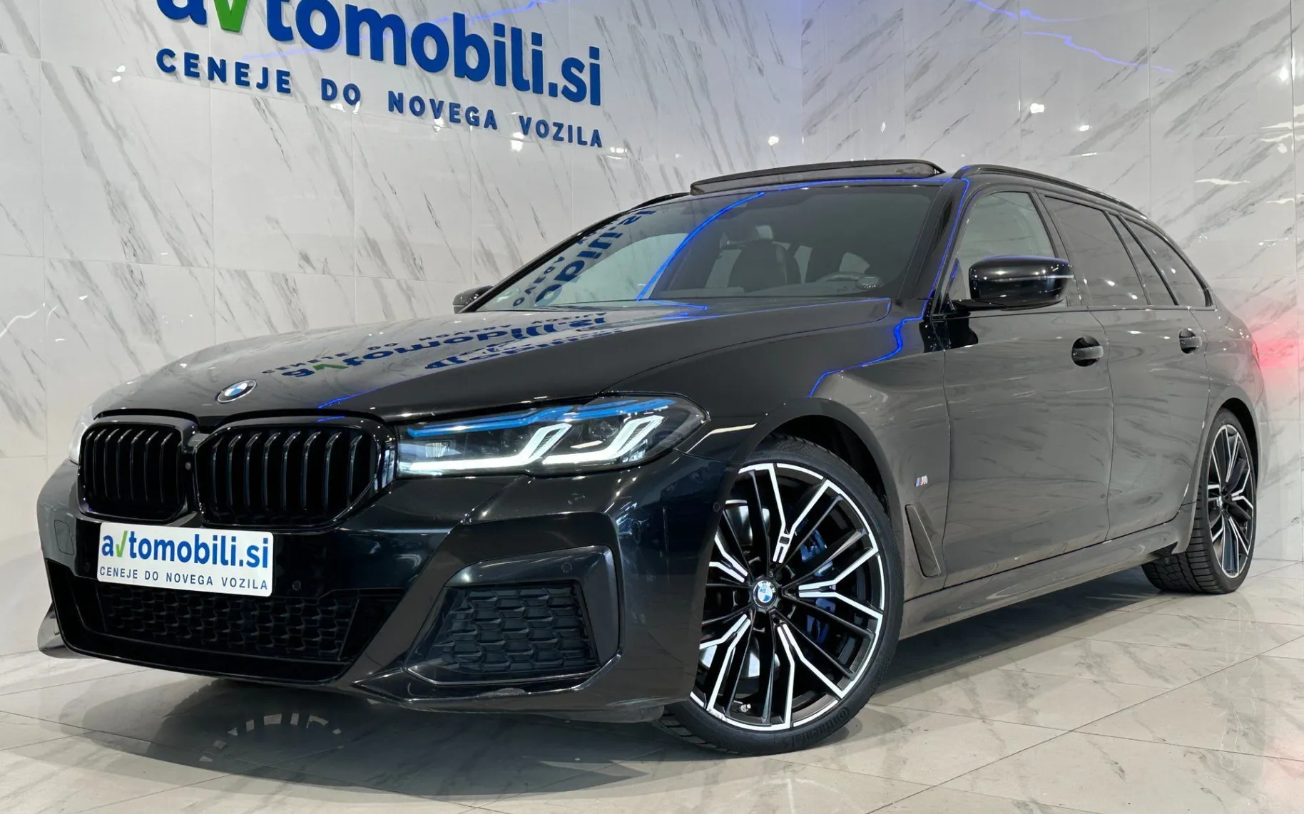 Zunanja slika - BMW serija 5 Touring: - 540d |xD|M|Laser|Pano|360K|HUD|Hlaj|Harman|Memory. - 1