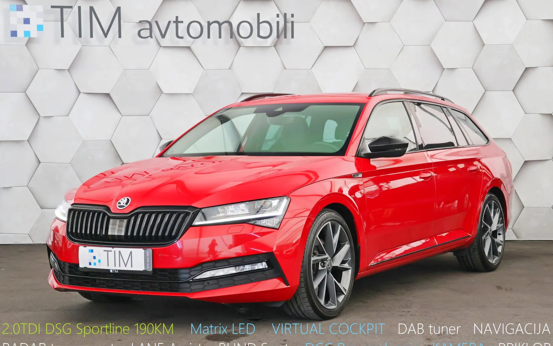 Zunanja slika - Škoda Superb - 2.0 TDI DSG Sportline 191KM - 1