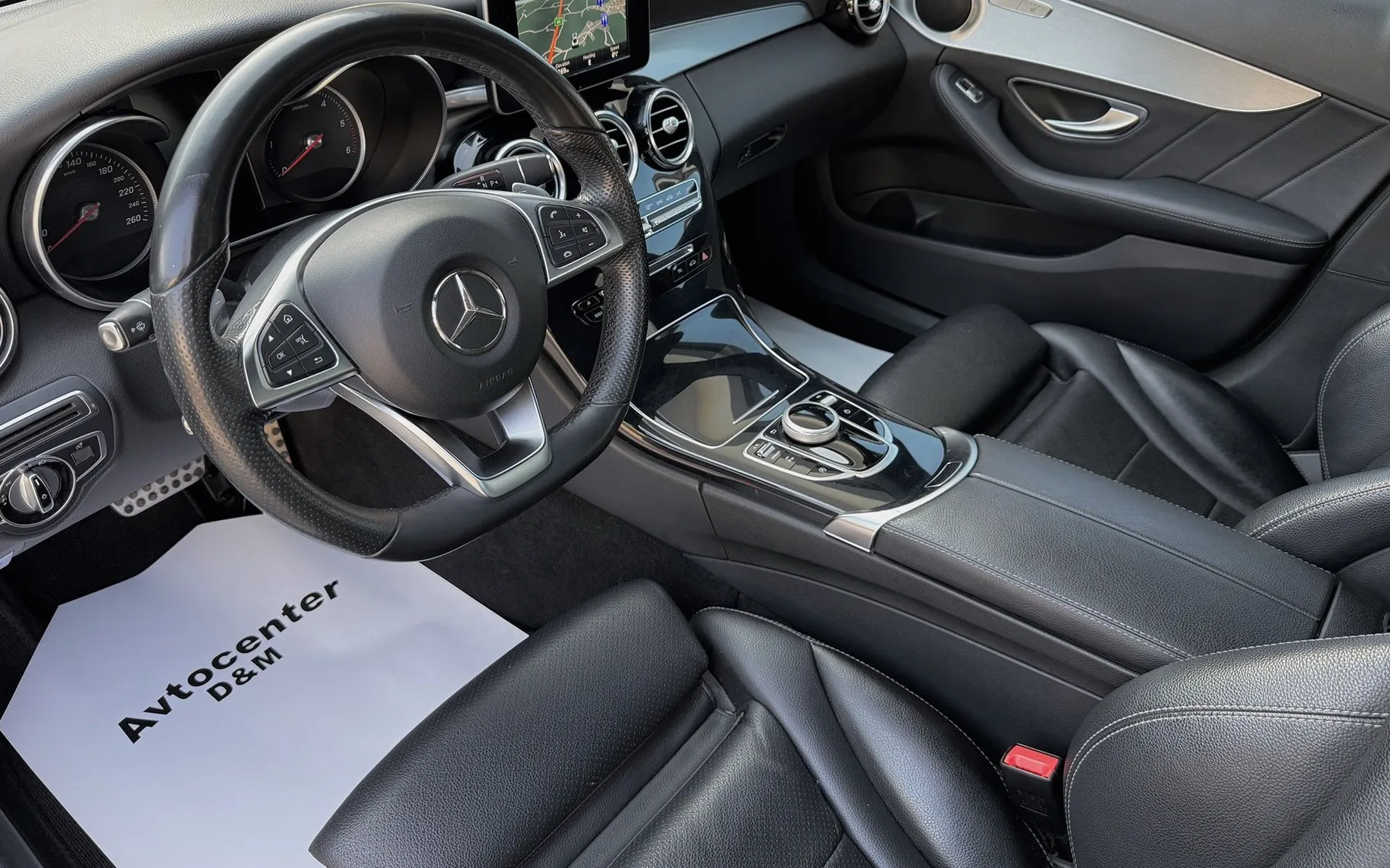 Zunanja slika - Mercedes-Benz C-Razred - C 200D AMG LINE AVT|FULL LED|ČRNO USNJE|2xPDC|18 - 7