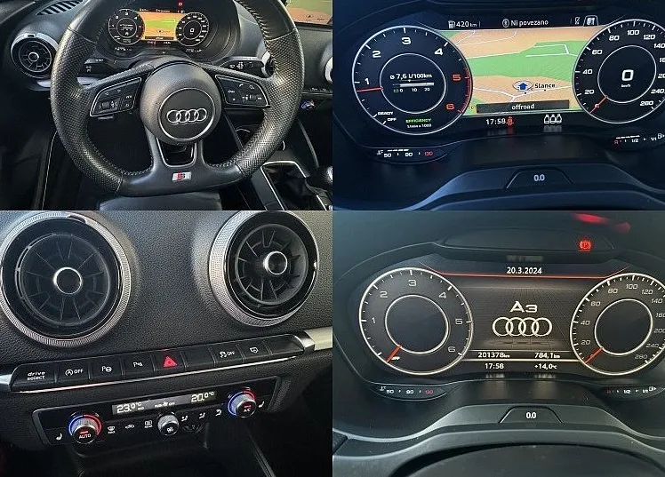 Zunanja slika - Audi A3 - 2.0 TDI 110kW S-Line Virtual Radar Tempomat LedP.. - 11