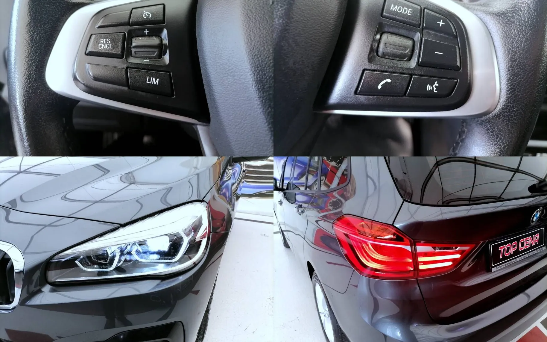 Notranja slika - BMW serija 2 Gran Tourer: - 216d Gran Tourer  FULL LED USNJE 1.LASTNIK-KOT-NOV - 9