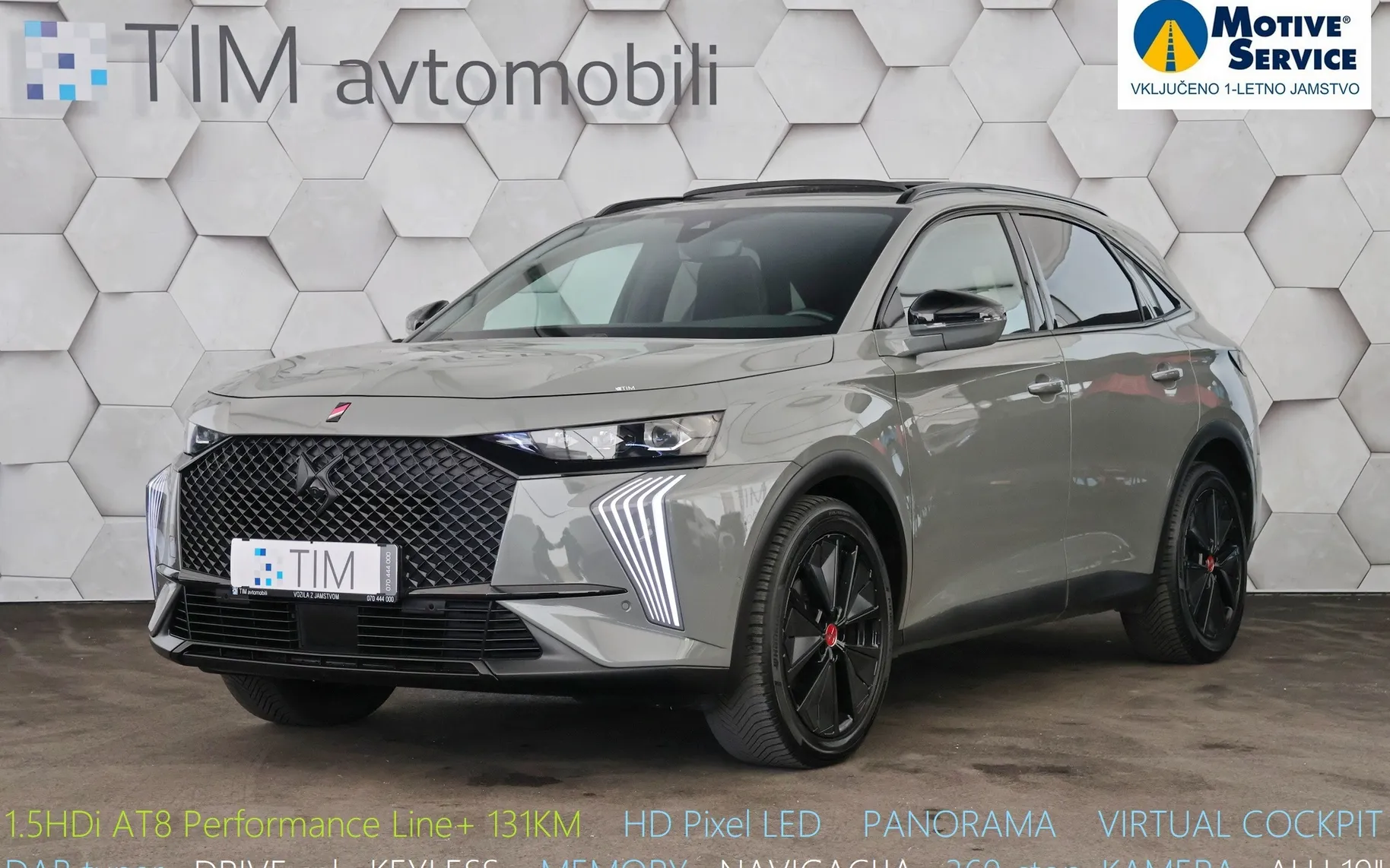 Zunanja slika - DS DS7 - 1.5 Blue-HDi AT8 Performance Line+ 131KM - 1