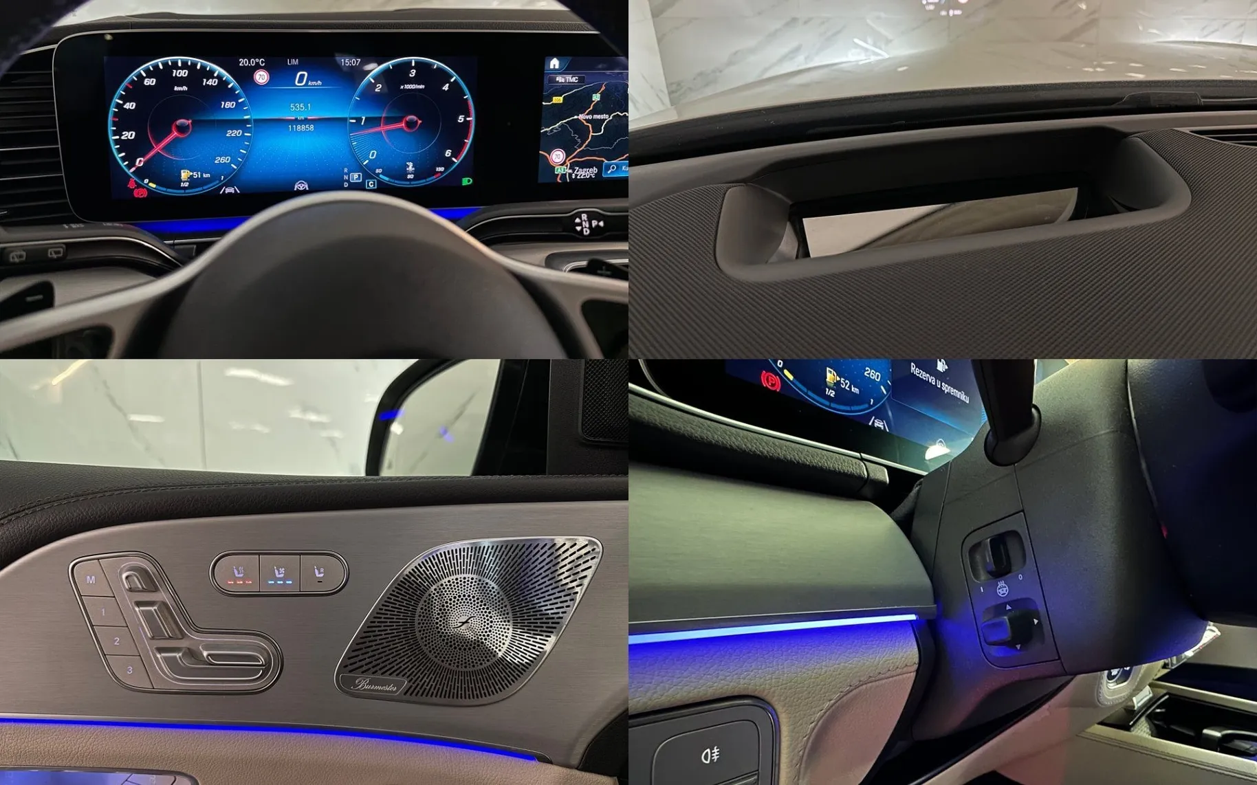 Notranja slika - Mercedes-Benz GLS-Razred - 400d|4M|AMG|Pano|Zračno|HUD|ACC|Kljuka|Masaža|360K - 11