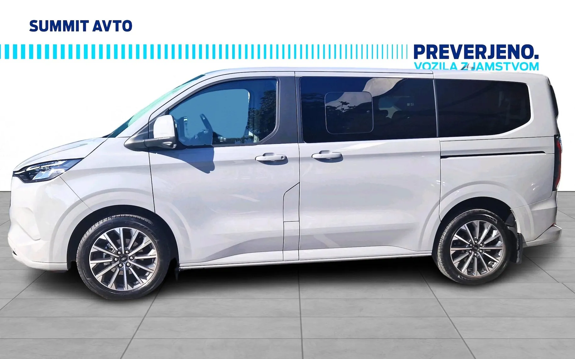 Zunanja slika - Ford Tourneo Custom - TITANIUM X 2.5 PHEV-L1H1-8XSED.-RADAR-USNJE-OPOMBE - 3