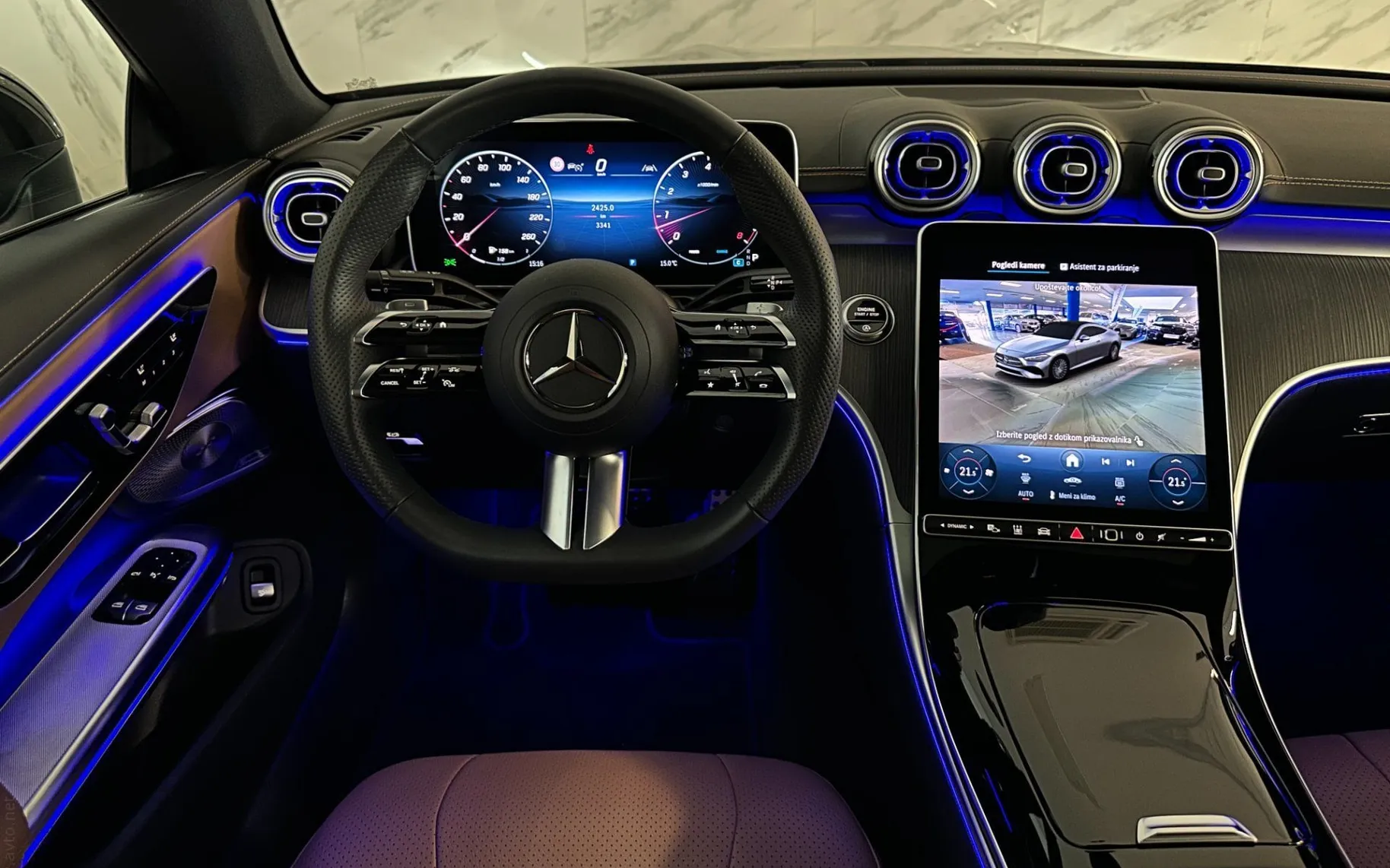 Notranja slika - Mercedes-Benz CLE-Razred - Coupe 300 4MATIC |AMG|Pano|Hlajenje|Webasto|360K| - 9