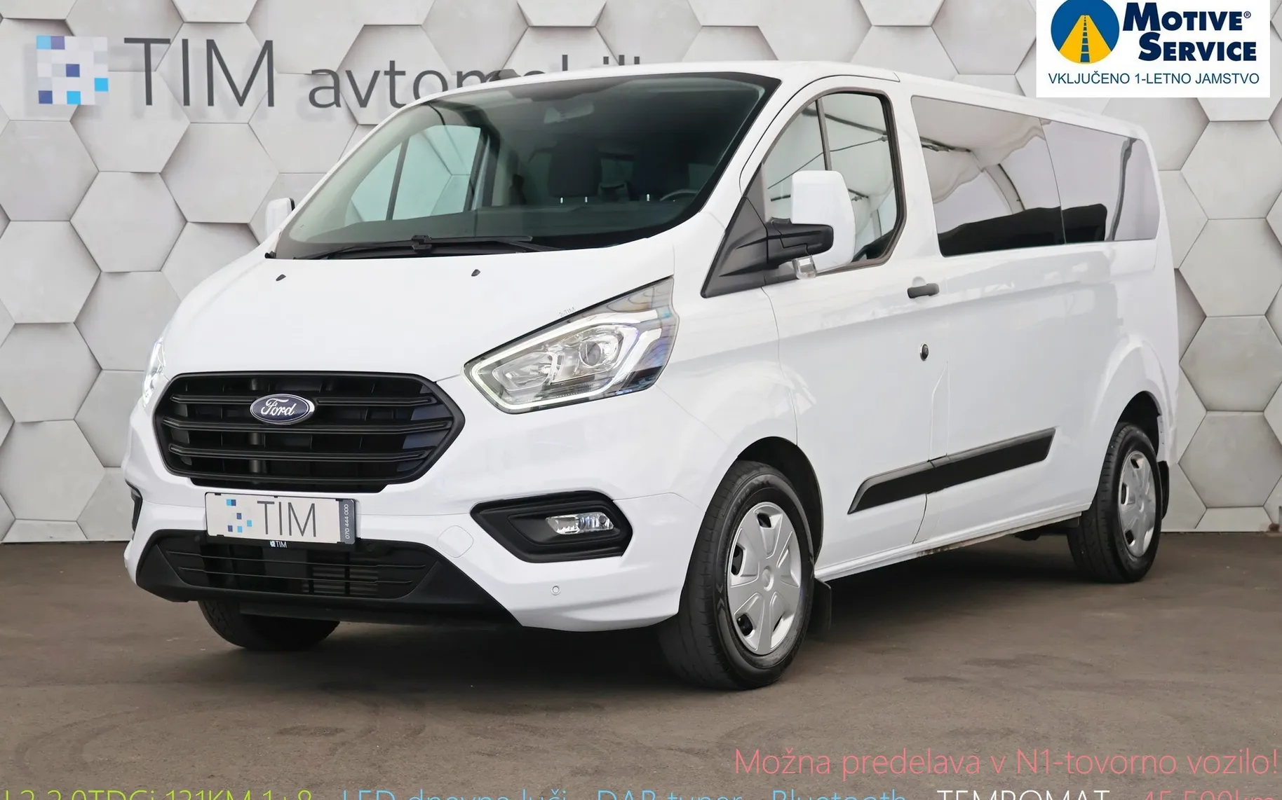 Zunanja slika - Ford Transit Custom Combi - Transit 2.0 TDCi 131KM 1+8 - 1