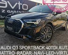Zunanja slika - Audi Q3 - Sportback 40 TDI AUT.quattro S tronic SPORT-VIRTUAL-RADAR-F1 - 1 - Predogledna slika