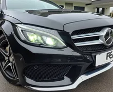 Zunanja slika - Mercedes-Benz C-Razred - 250CDI-AVT-AMG LINE-1 LASTNIK-SERVISNA KNJIGA-ACC - 9 - Predogledna slika